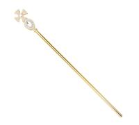 Mikikit Royal Cross Scepter Cane Prop for Halloween Cosplay Creative Photo Decoration Rhinestone Wand for Stage Performance and Costume Accessories