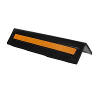 Mikikit Rubber Edge Reflective Guard for Garage Walls and Vehicle Corners, Stain Resistant Corner Protectors with Reflective Elements for Parking Garages and Warehouses