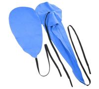 Mikikit Saxophone Cleaning Cloth Blue Fabric 2 Pcs with Sturdy and Delicate Workmanship Easy to Carry for Alto and Tenor Saxophones for On-the-go Maintenance and Cleaning