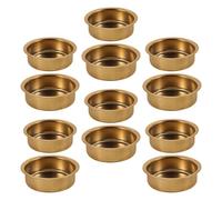 Mikikit Set of 12 Stainless Steel Incense Burner Plates Replacement Censer Dish for Home Use, Lightweight Metal Incense Accessories with Elegant Arabic Design, Suitable for Home