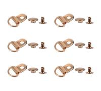 Mikikit Shoelace Hooks Metal Loop Rings 30Pcs Stainless Steel Riveted for Outdoor Hiking Climbing Shoes Accessories
