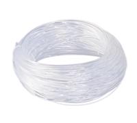 Mikikit Side Glow Fiber Optic Cable Strands and Screen Decoration for LED Light Dog Collar No Electricity Needed 100 Pcs Waterproof White Fiber Optics, 0.75mm X 2m