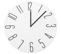Mikikit Silent Battery Operated Wall Clock Round Modern Minimalist Design for Living Room Office Home Decor Lightweight Easy to Install Non-ticking Feature for Peaceful Environment