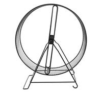 Mikikit Silent Hamster Wheel, Wire Mesh Running Gerbil Wheel Toy with Iron Bracket Mute Jogging for Rat Chinchilla