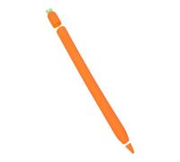Mikikit Silicone Carrot Pencil Cover Protective Sleeve Compatible for Apple Pencil and Case Cover Replacement Tips for Pad Drawing and Writing