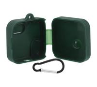 Mikikit Silicone Earphone Case with Carabiner Hook Dark Green Soft Protective Cover Compact Earbud Holder for Nothing Ear 2024 Wireless Earbuds Suitable for Travel and Daily Use