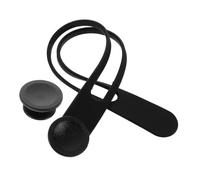 Mikikit Silicone Umbrella Tie Strap Set with Buckles Black Elastic Cable Organizer for Folding Umbrella Storage and Securement Travel Accessory