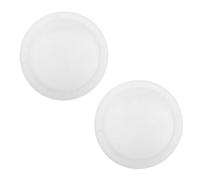 Mikikit Silicone Wax Pot Insert 2pcs Reusable Wax Melt Tray Holders Easy Care Home or Office Use White