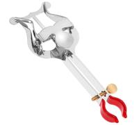 Mikikit Silver Trumpet Iron Lyre Mount Clamp-on Music Sheet Holder Compact Music Folder for Marching Band Performances