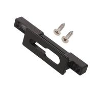 Mikikit Sliding Door Lock Keeper Double Hole Strike Plate Strong Metal Window Lock Fixture for Rental Home Security and Vinyl Glass Sliding Door Installation