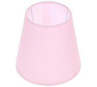 Mikikit Small Lampshade Retro Cloth Lamp Shade for E27 Light Socket, Replacement for Old or Broken Lampshades, Suitable for Household and Desk Lamps, Pink Colour