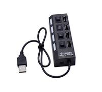 Mikikit Socket Usb Hub Usb Multi Adapter for Car Multi Hub Splitter Port Expander