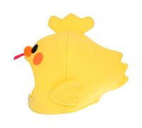 Mikikit Soft Plush Little Chick Hat Funny Animal Party Headgear for Boys Easter Halloween Cosplay Photography Prop Yellow