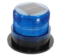 Mikikit Solar Powered Blue Strobe Light with Magnetic Base