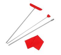 Mikikit Soundboard Cleaning Tool Kit for Piano Three-Piece Set Including Extension Pole and Cleaning Spatulas for Grand Piano Care