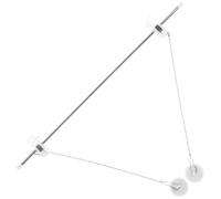 Mikikit Stainless Steel Hanging Pole Poster Holder with Clip Design