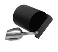 Mikikit Stainless Steel Ice Scoop Set with Compact Storage Box Utility Scooper for Grains Flour Nuts Ice Cubes and Cereals Easy to Clean for Home and Commercial Use
