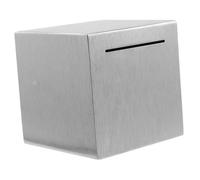 Mikikit Stainless Steel Money Bank for Adults Must Break to Open Piggy Bank with Large Capacity for Cash and Coin Savings Budget Management
