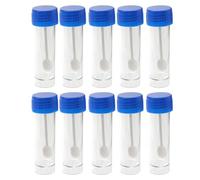 Mikikit Stool Sample Container 10 Pack 3.66 Oz Leak-Proof Specimen Cups with Screw Lids for Laboratory Stool Test Collection and Preparation