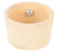 Mikikit Sturdy Bamboo Small Pet Food Container and Feeding Bowl for Hamsters and Rabbits, Convenient and Safe Home Use Food Storage Holder