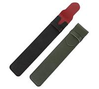 Mikikit Stylus Protective Cover Set for Digital Pencil 2pcs with Pvc Sleeve Caps, Compatible Protective Case for Touch Pen, Black Red Plus Dark Green Grey for Tablet Accessories
