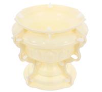 Mikikit Succulent Planter Mold Large Plastic Concrete Mold for Flower Pot Making Easy to Use Non-Stick for Garden Crafting