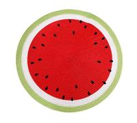 Mikikit Table Placemat Heat Insulation Plate Pad with Anti-slip Pp Material for Kitchen and Hotel Use, Chic Decor Red Dish Pad Protecting Table Surface