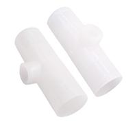 Mikikit Three-Way Chicken Tee Water Drinker 20Pcs 6.5Cm Farm Waterer Supplies for Quail Pigeons Suitable for Poultry Water Systems Simple Installation