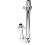 Mikikit Tom Less Percussion Mount Bracket Drum Zinc Instruments for Alloy Sturdy Drum Stand with Silver Finish Shaking Tom Arm Holder Hardware Professional Drummers