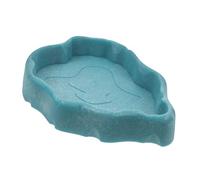 Mikikit Tortoise Drinking Dish Pet Water Bowl Reptile Food and Water Bowl for Leopard Tank Accessories Gecko Food Cups