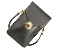 Mikikit Touchscreen Phone Bag with Window without Taking out for Teens and Men Pu Leather Multi-purpose Crossbody Cell Phone Pouch Suitable for Every Day Bag and Party