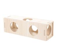 Mikikit Tunnel Hideout, Guinea Pig for and Small Pets Wooden Smooth Surface and Easy to Install, Exercise and Play Place Hamsters for Your Pet's Habitat