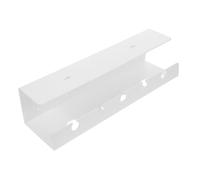 Mikikit Under Desk Hidden Organizer with Lock Cable Management for Office and Home Under Table Storage Box for Wire and Power Strip Tidy Easy Install Secure Wire Holder