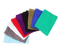 Mikikit Unisex Turban Hat and Headscarf Set 9 Pieces Soft Elastic Hairbands with Hole for Long Dreadlocks Cooking and Exercise