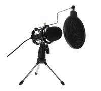 Mikikit USB Operation and Play Noise Technology and Plug Reduction Condenser Microphone with for Pc Computer Gaming, Streaming, Podcasting, and Voiceover Recording