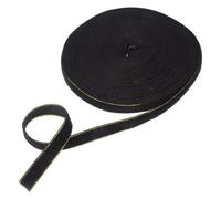 Mikikit Velvet Ribbon 10mm Black 1 Roll 9 Meters Soft and Comfortable Touch Elegant Wrapping Ribbon for Presents and Hair Bows for Holidays and DIY Crafting