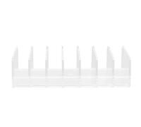 Mikikit Vertical Eye Shadow Palettes Organizer Transparent Cosmetic Rack with Dividers for Makeup Storage Pressed Holder for Vanities and Dressing Tables Small Design