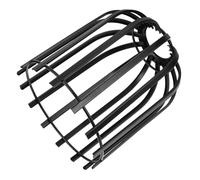 Mikikit Vintage Birdcage Pendant Lamp Shade Small Iron Lampshade Matte Black Wire Cage for Ceiling Light Fixture Dining Room Bedroom Kitchen