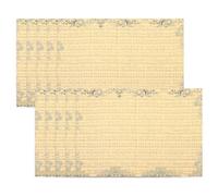 Mikikit Vintage Musical Note Flower Wrapping Paper 20 Sheets, Kraft Paper Floral Wrap for Bouquets, Florist Supplies Wrap Material with Black Music Print, Retro Style Packaging for Flowers