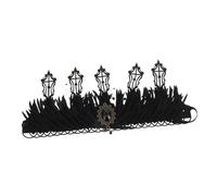 Mikikit Vintage Queen Tiara with Elegant Design Comfortable Hair Accessory for Women's Costume Bridal and Cosplay Parties for Witch Gothic and Pageant Themes