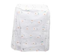 Mikikit Washing Machine Cover Protective Drum Washer Sun Protection Cover Peva Material Easy to Clean Reuse Simple Generous Design