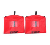 Mikikit Waterproof Fire Extinguisher Cover 2pcs 32x58cm Heavy Duty Frost-proof Protective Sleeve with Window for Outdoor Industrial Safety and Truck Fire Extinguishers