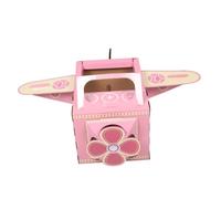 Mikikit Wearable Cardboard Airplane Interactive DIY Aircraft Costume with Rotating Fan Engaging Playtime Fun for Boys and Creative Cardboard Craft Activity