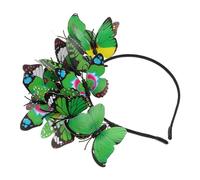 Mikikit Wedding Tea Party Butterfly Fascinator Monarch Butterfly Hat for Bridal Elegant Headband Hair Vines for Weddings Detailed Craft