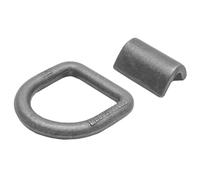 Mikikit Weld-on Heavy Duty Metal D Ring Trailer Tie down Anchor for Truck Bed Cargo Securing, Forged 1/2" Tow Hook Suitable for Trailer and Car Load Fixing