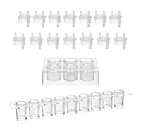 Mikikit Well Plate Experiment Board Plastic 17pcs Multifunctional with Uniform Well Volume 6 and 9 Options Suitable for Common Instruments for Laboratory Chemical Testing
