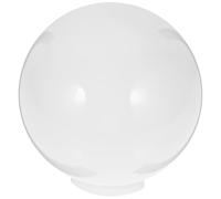 Mikikit White Acrylic Globe Lampshade with Scratch and Rain Protection, Round Light Globe Replacement for Patio and Garden Outdoor Lighting Accessories
