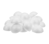 Mikikit White Polystyrene Foam Half Spheres 70Pcs 5Cm for DIY Party Decorations, School Craft Supplies, Festival Art Projects and Household Use