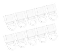 Mikikit Window Shade Clips 10Pcs Acrylic Valance Clips for Roller Blinds Living Room Bedroom Balcony Hanging Accessories