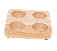 Mikikit Wooden Egg Storage Box Simple Egg Holder Rack for Home Kitchenware Fixing Design for Refrigerator and Kitchen Counter Use